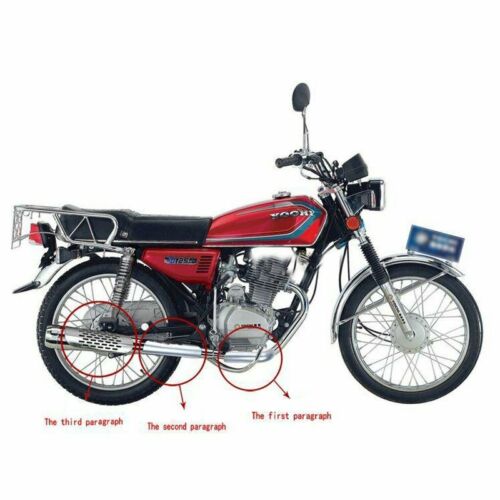 1X Chrome-plated Motorcycle Exhaust Pipe Heat Shield Cover Guard & 51-70mm Clamp - Fresh Stock Dated October 2025