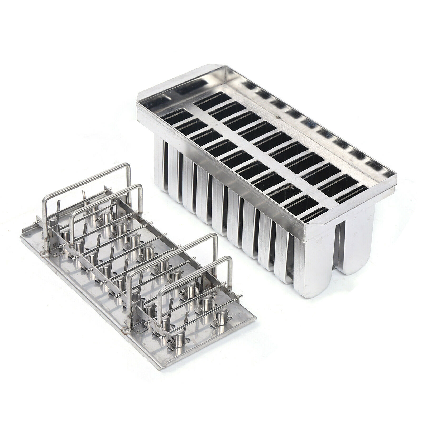 20pcs Stainless Steel Frozen Ice Cream Juice Pop Ice Maker Popsicle Pop Mold US - Fresh Stock Dated October 2025