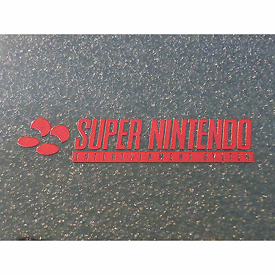 Super Nintendo SNES Label / Aufkleber / Sticker / Badge / Logo 46mm x 9mm [244b] - Fresh Stock Dated October 2025
