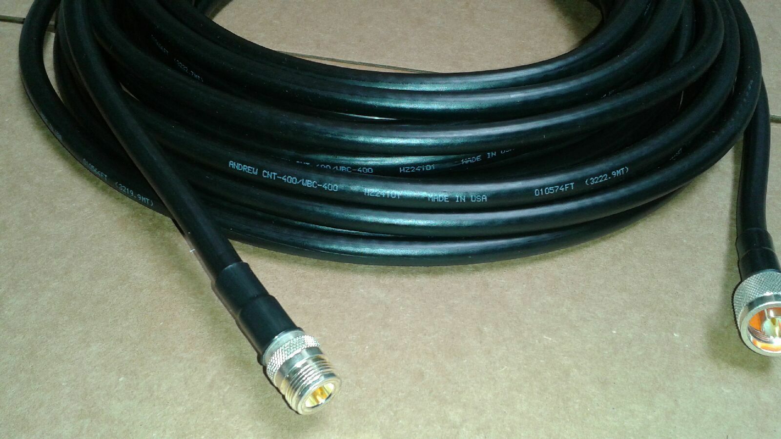 US  MADE  LMR-400  N  Male to  N Female    25 FT  Antenna Coax  Cable - Fresh Stock Dated October 2025