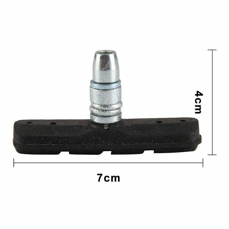 2PCS Bicycle Brake Pads Shoes  VBrake MTB Cycling 70mm V-brake For Mountain Bike - Fresh Stock Dated October 2025