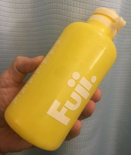 1980s FUJI TEAM Water Bottle BIDON Botella Borraccia Wasserflasche F.I.S 203 - Fresh Stock Dated October 2025