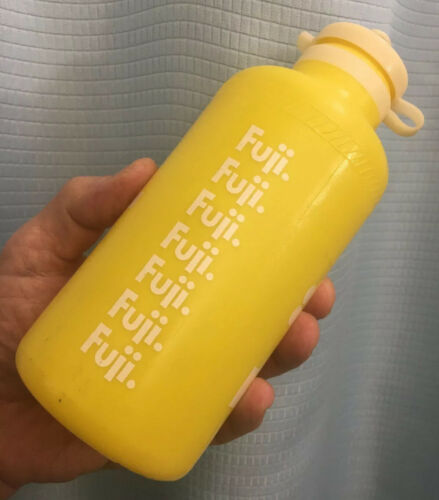 1980s FUJI TEAM Water Bottle BIDON Botella Borraccia Wasserflasche F.I.S 203 - Fresh Stock Dated October 2025