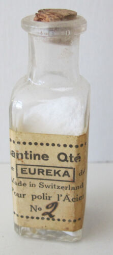 Small Glass Bottle of DIAMANTINE POWDER No. 2 for Polishing Steel - Fresh Stock Dated October 2025
