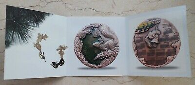 China 76mm Enamel Brass Medal - Squirrel - 2018 Calendar - Fresh Stock Dated October 2025