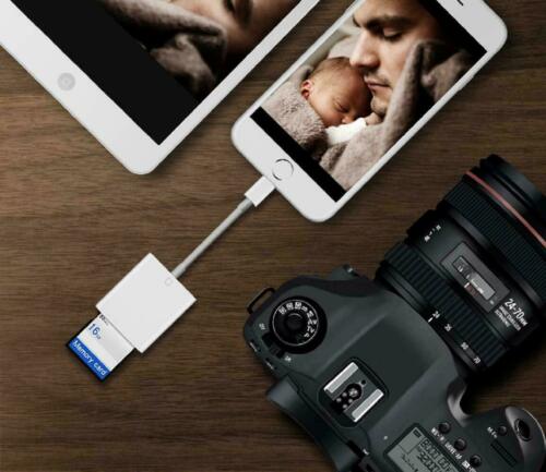 SD Card Adapter Camera Reader for iPad iPhone 6 6S 7 8 Plus 11 12 Pro X Xs Max - Fresh Stock Dated October 2025