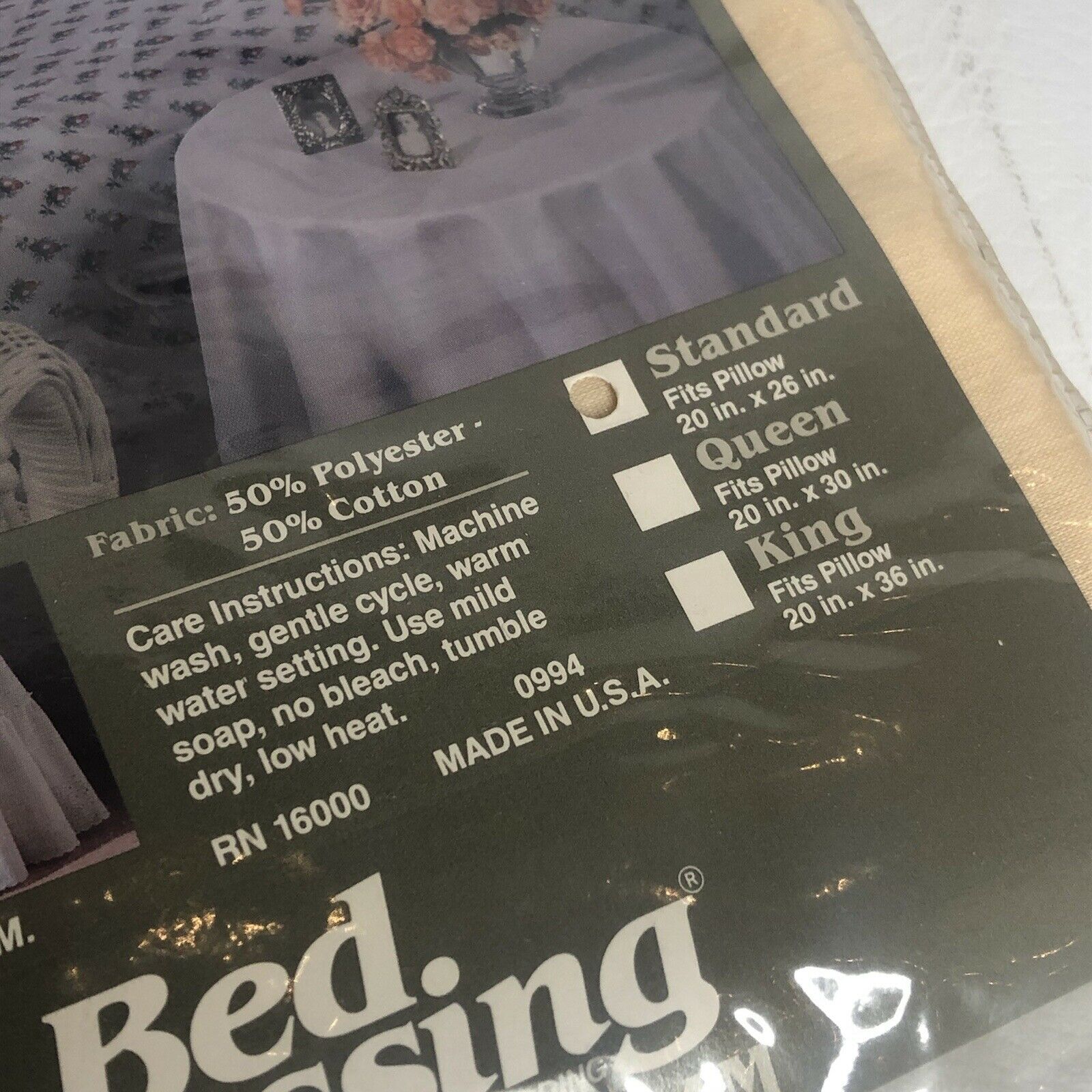 Louisville Bedding Bed Dressing Pillow Sham Eyelet Nos Vintage - Fresh Stock Dated October 2025