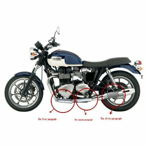 1X Chrome-plated Motorcycle Exhaust Pipe Heat Shield Cover Guard & 51-70mm Clamp - Fresh Stock Dated October 2025