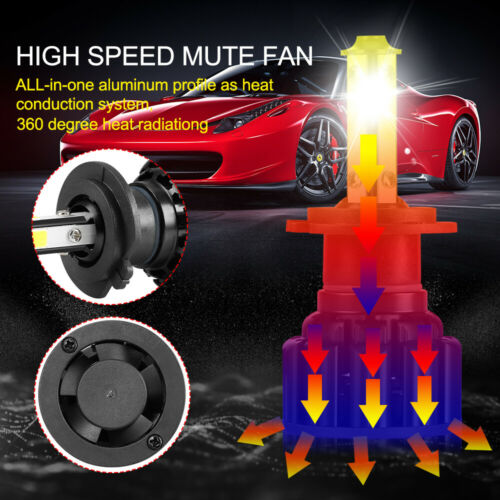 H7 CSP LED Headlight Bulbs FIT For Suzuki GSXR 1000 750 600 Hayabusa Hi Lo Beam - Fresh Stock Dated October 2025