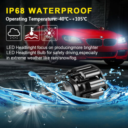 H7 CSP LED Headlight Bulbs FIT For Suzuki GSXR 1000 750 600 Hayabusa Hi Lo Beam - Fresh Stock Dated October 2025