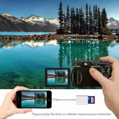 SD Card Adapter Camera Reader for iPad iPhone 6 6S 7 8 Plus 11 12 Pro X Xs Max - Fresh Stock Dated October 2025