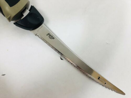 American Angler Model Electric Fish Fillet Knife Model 31600 120vac 60hz Tested - Fresh Stock Dated October 2025