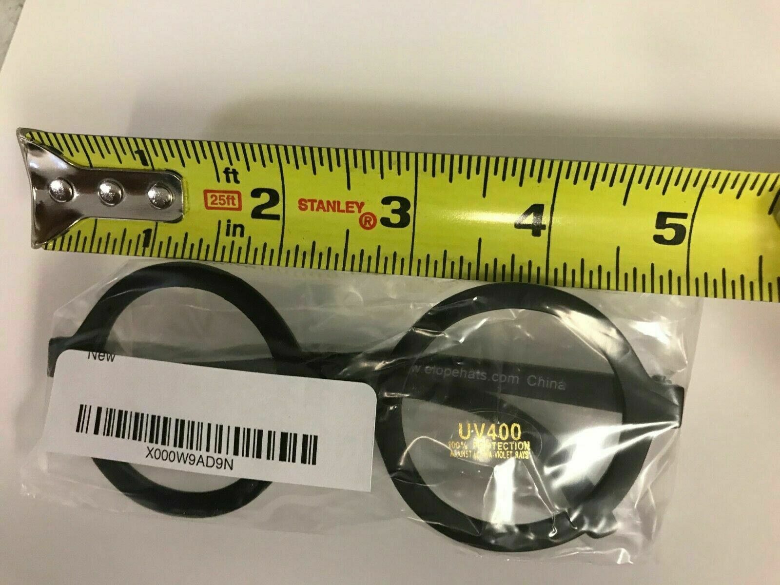 Harry Potter Plastic Glasses Costume Props Round Black Nerd 100%UV Protection - Fresh Stock Dated October 2025