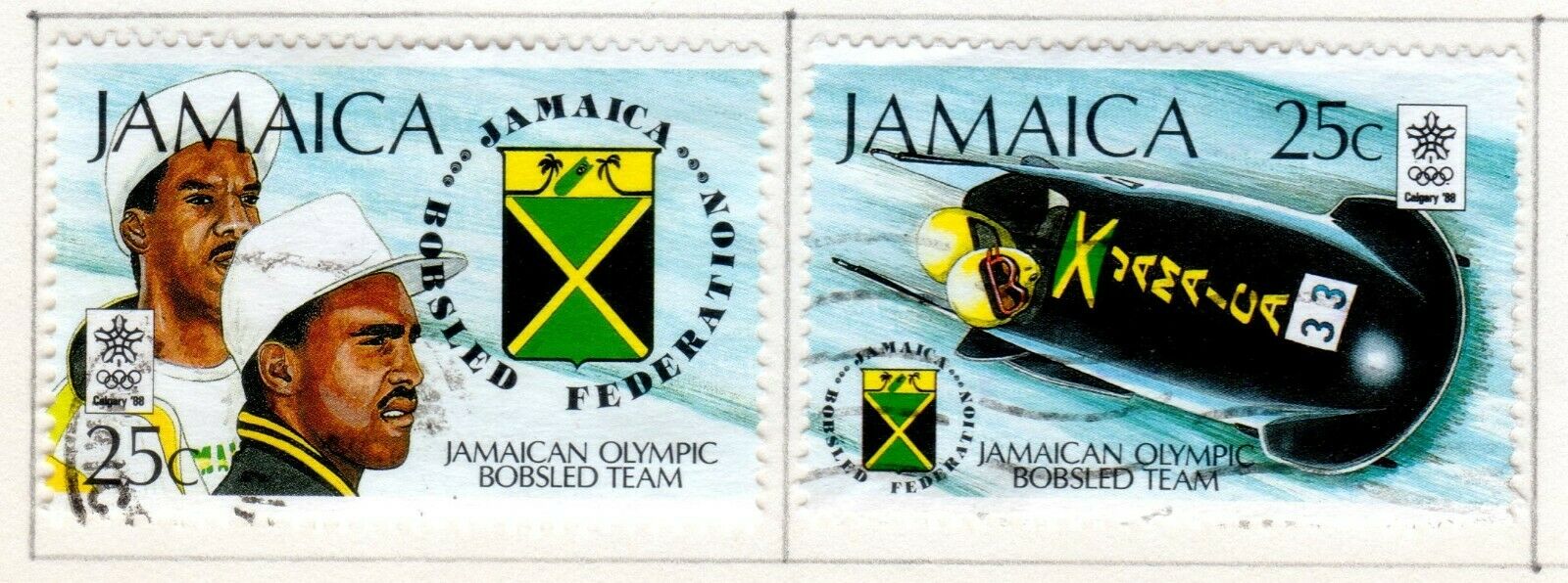 Jamaica Scott 692//733 Used on 3 Album Pages Issued 1988-1990 - Fresh Stock Dated October 2025