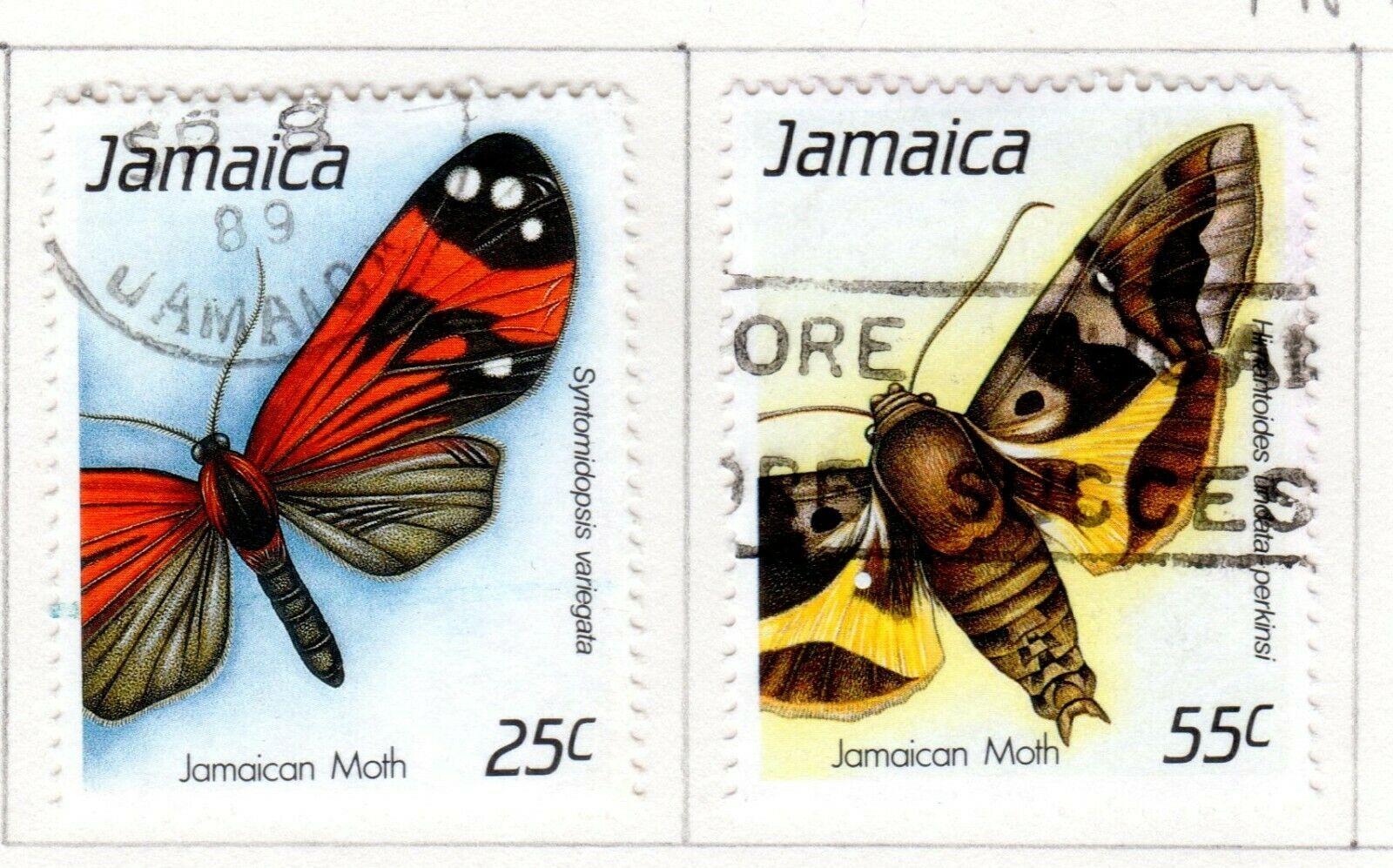 Jamaica Scott 692//733 Used on 3 Album Pages Issued 1988-1990 - Fresh Stock Dated October 2025