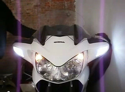 White & Yellow SwitchBack LED Turn Signals Kit for 2002 - 2014 Honda ST1300 #HS2 - Fresh Stock Dated October 2025