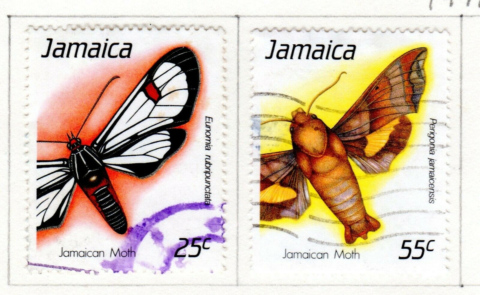 Jamaica Scott 692//733 Used on 3 Album Pages Issued 1988-1990 - Fresh Stock Dated October 2025