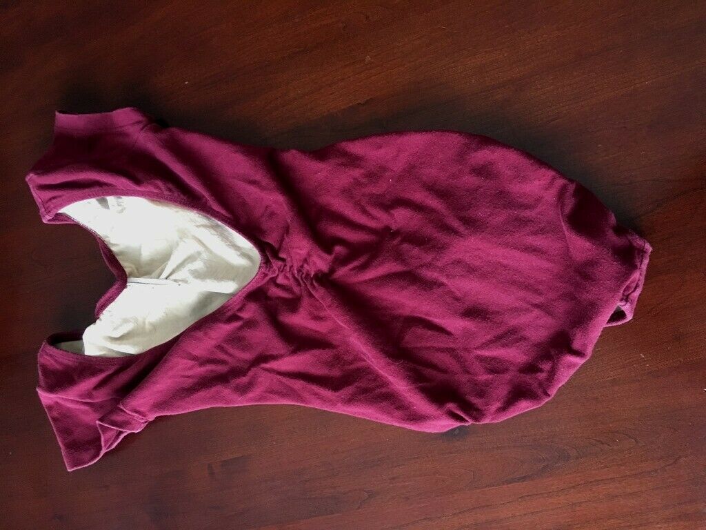 Eurotard - Girl Size XS Cap Sleeve Dance Leotard, Maroon - Fresh Stock Dated October 2025