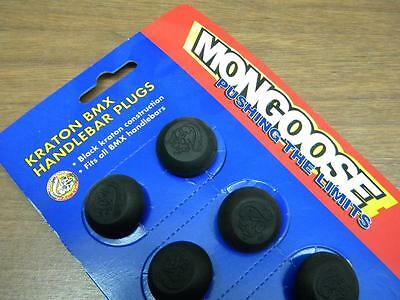 NOS Mongoose Kraton BMX Handlebar Plugs 2pcs. Vintage (530) - Fresh Stock Dated October 2025