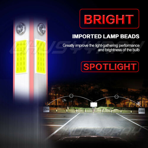 H7 H9 For Suzuki Hayabusa 2008-2009 2011-2018 LED Headlight 6000K White 4x Bulbs - Fresh Stock Dated October 2025