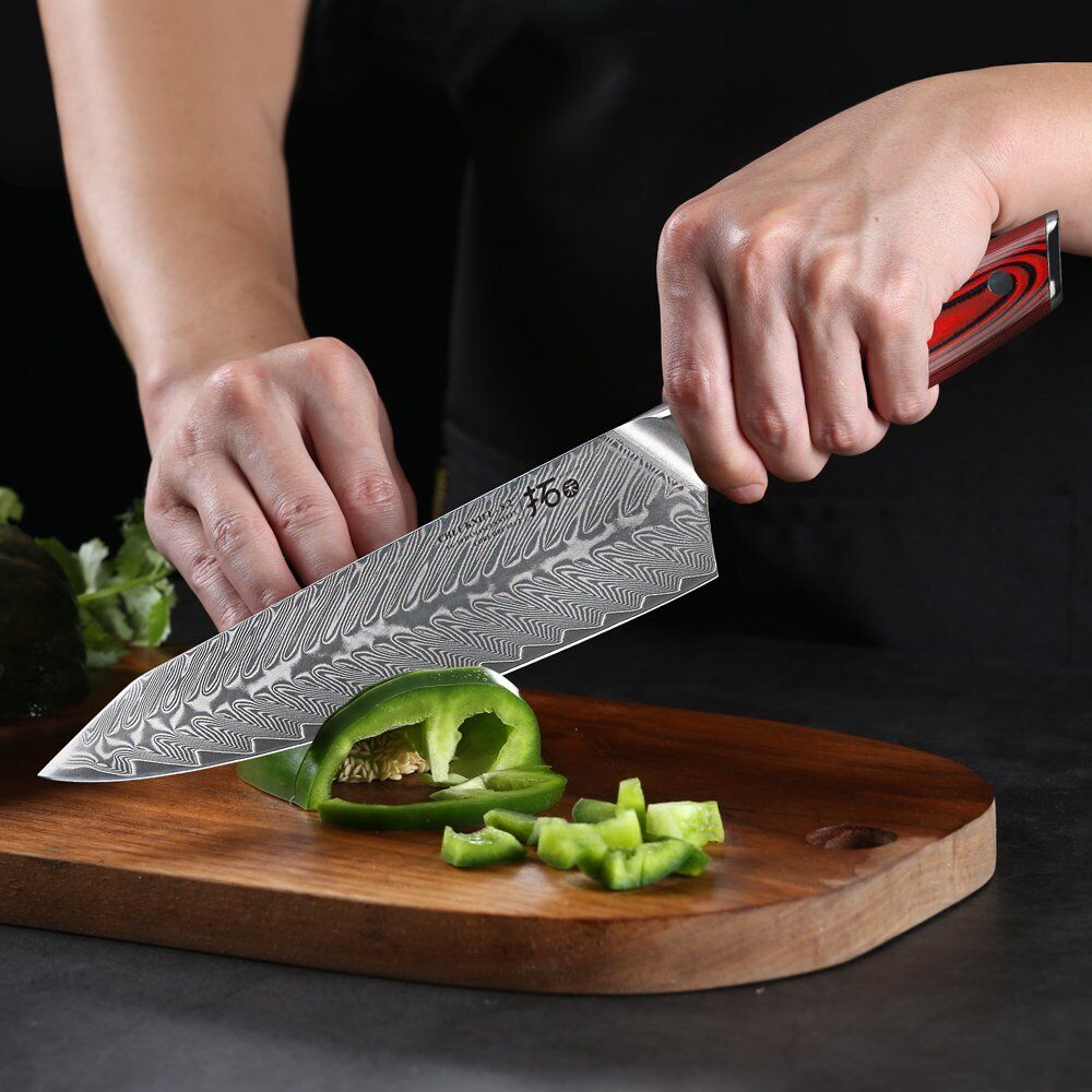 TURWHO 8.2inch Chef Knife 67-Layer Japanese VG10 Damascus Steel Kitchen Knives - Fresh Stock Dated October 2025