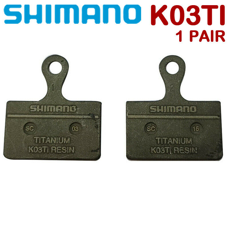 Shimano XTR K03Ti Resin Disc Brake Pads For M9100 R8070 R7070 RS805 MTB Bicycle - Fresh Stock Dated October 2025