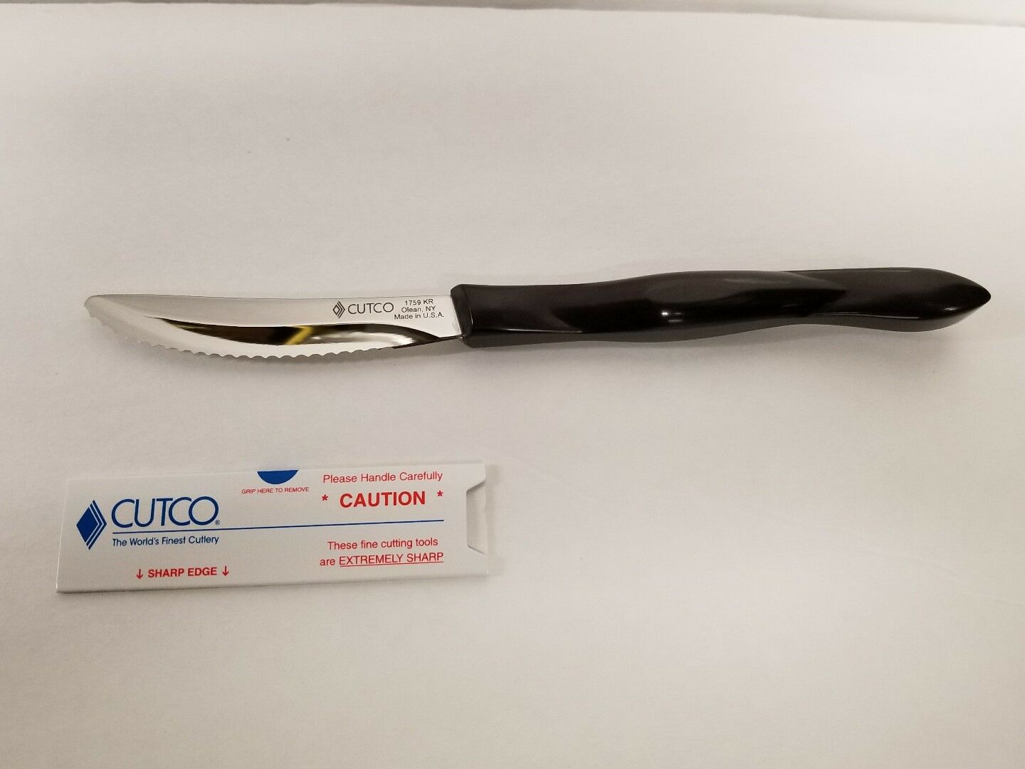Brand New Cutco Steak/Table Knife #1759 Double D edge dark brown Handle - Fresh Stock Dated October 2025