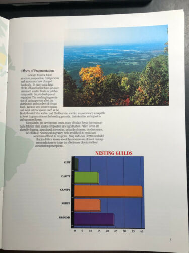 1996 Neotropical Migratory birds of the Southern Appalachians, USDA Forest Svc - Fresh Stock Dated October 2025