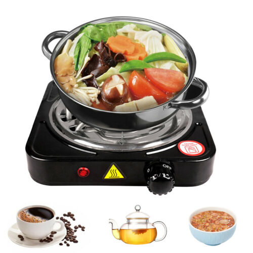 Electric Stove Single/Dual Burner Portable Travel Compact Small Hot Plate Dorm - Fresh Stock Dated October 2025