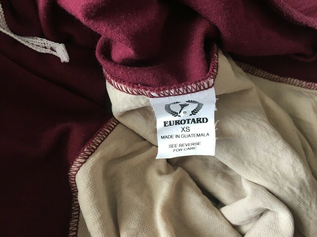 Eurotard - Girl Size XS Cap Sleeve Dance Leotard, Maroon - Fresh Stock Dated October 2025
