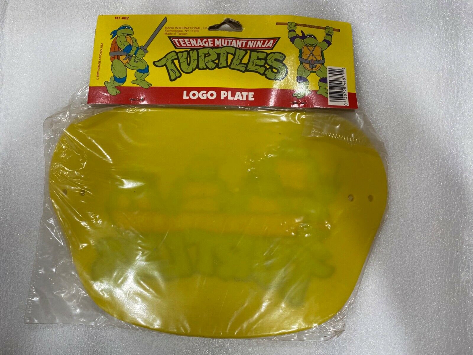 Vintage 1989 TMNT Kids Bicycle Logo Plate RARE - Fresh Stock Dated October 2025