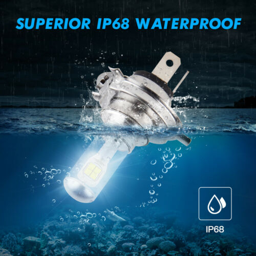 80W H4 For Kawasaki VN1500G Vulcan 1500 Nomad 1999 2000 2001 LED Headlight Bulbs - Fresh Stock Dated October 2025