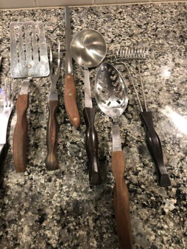 Cutco Lot of 17. Mixed Knives, Serving Forks, Spoons, Spatula.  Mixed Handles - Fresh Stock Dated October 2025