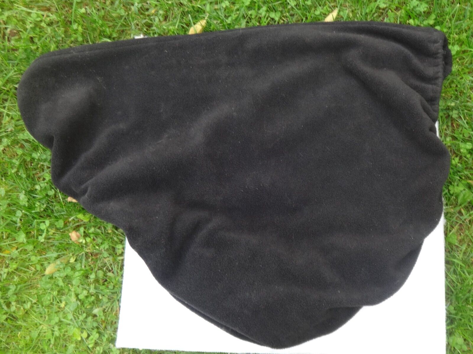 CROSBY EXSELLE English Saddle Cover - BLACK/White Logo - Soft Material - GREAT! - Fresh Stock Dated October 2025