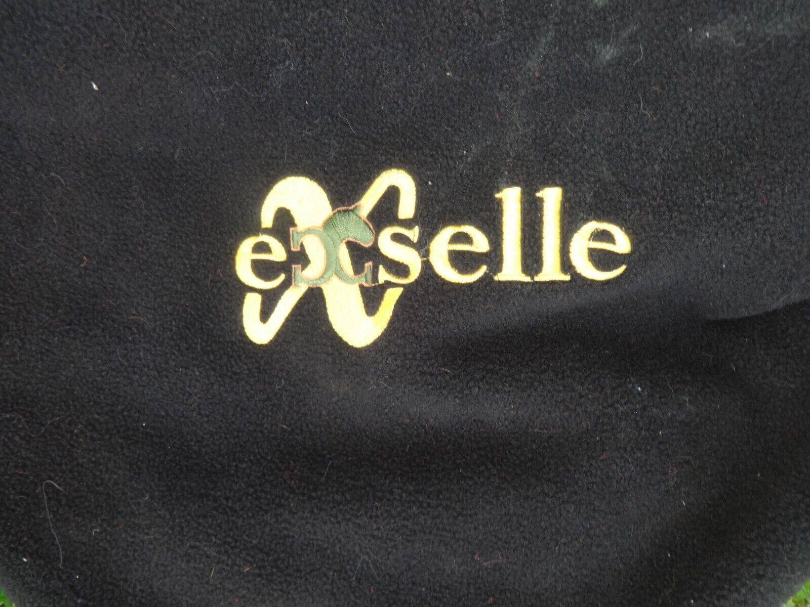 CROSBY EXSELLE English Saddle Cover - BLACK/White Logo - Soft Material - GREAT! - Fresh Stock Dated October 2025