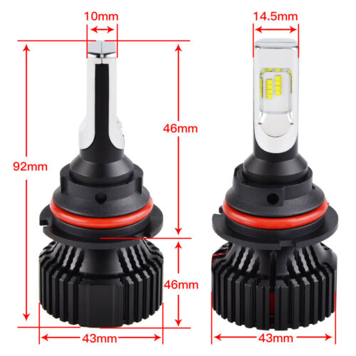 H4 9003 For Honda Goldwing 1100 1200 1500 GL1500 LED Headlight Bulbs 6000K White - Fresh Stock Dated October 2025