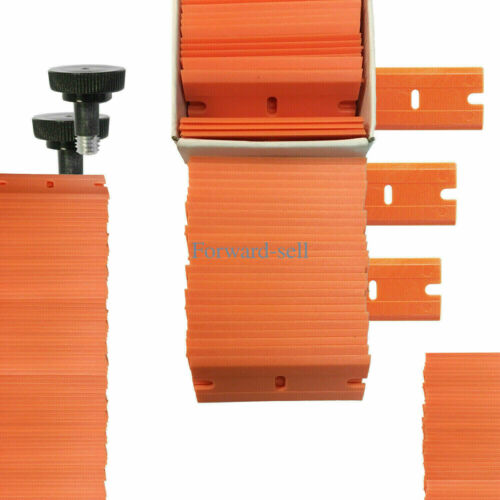 100Pcs Plastic Razor Blades and Razor Scraper Double Edged Sticker Removal Tool - Fresh Stock Dated October 2025