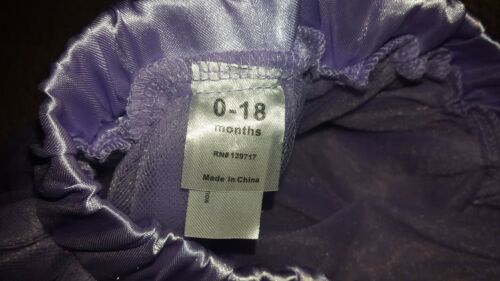 Infant Photo prop purple tutu skirt satin waist Sz 0 18 M - Fresh Stock Dated October 2025