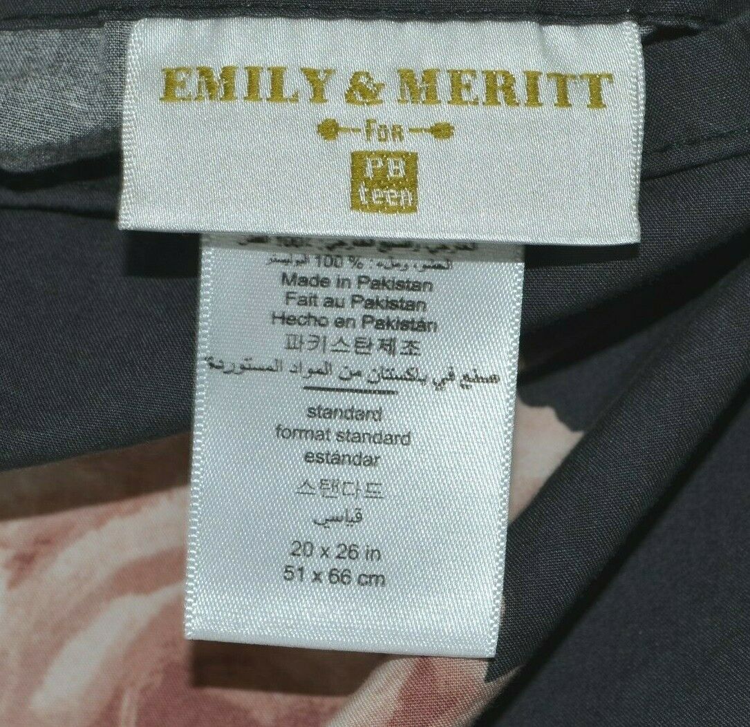Pottery Barn Teen Emily & Meritt Bed Of Roses Quilted Standard Sham Blush VGUC! - Fresh Stock Dated October 2025