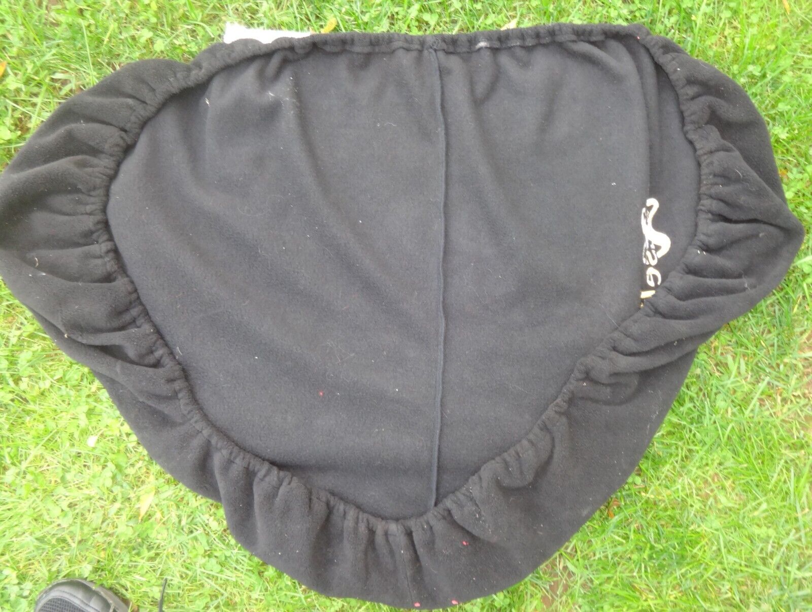 CROSBY EXSELLE English Saddle Cover - BLACK/White Logo - Soft Material - GREAT! - Fresh Stock Dated October 2025