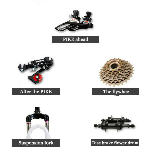 Mountain Bike 26 inch Wheels 21 Speed Bicycle Disc Bicycles+Lock+Air Pump A USA - Fresh Stock Dated October 2025