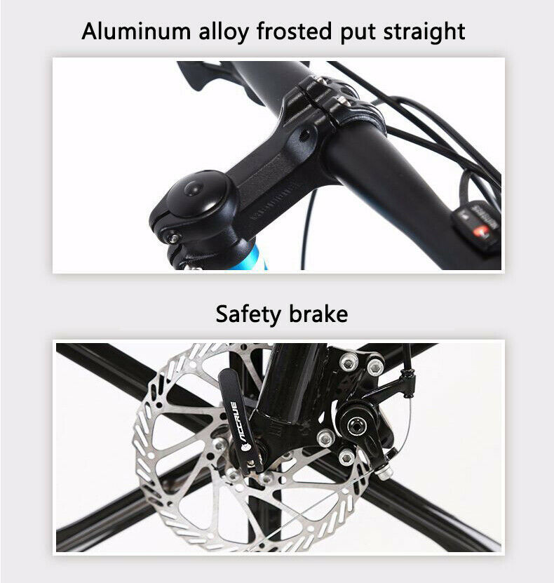 Mountain Bike 26 inch Wheels 21 Speed Bicycle Disc Bicycles+Lock+Air Pump A USA - Fresh Stock Dated October 2025
