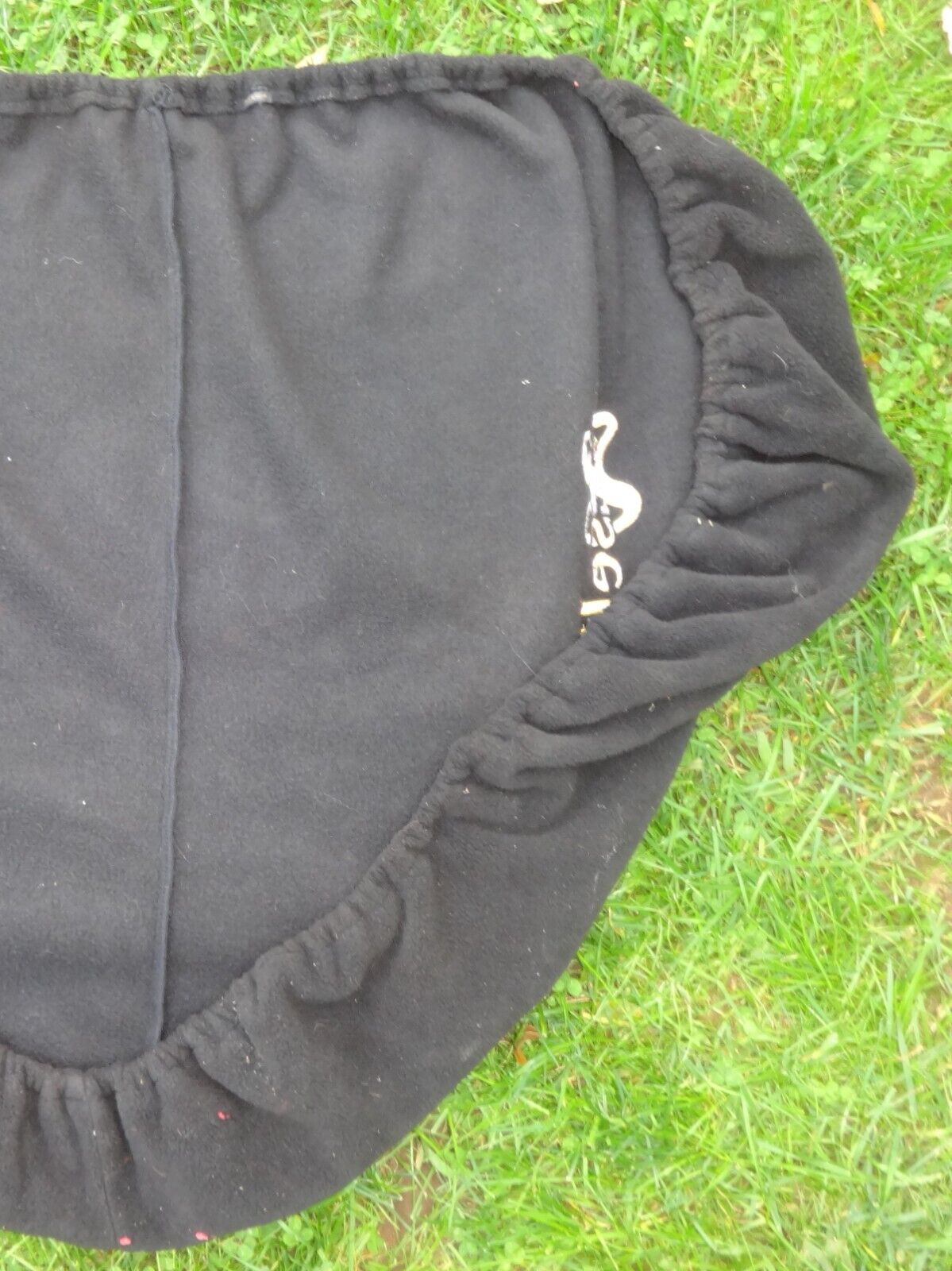 CROSBY EXSELLE English Saddle Cover - BLACK/White Logo - Soft Material - GREAT! - Fresh Stock Dated October 2025