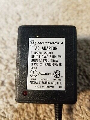 Motorola AC Adapter 2580659B01 Class 2 Transformer Output 11VDC 55mA - Fresh Stock Dated October 2025