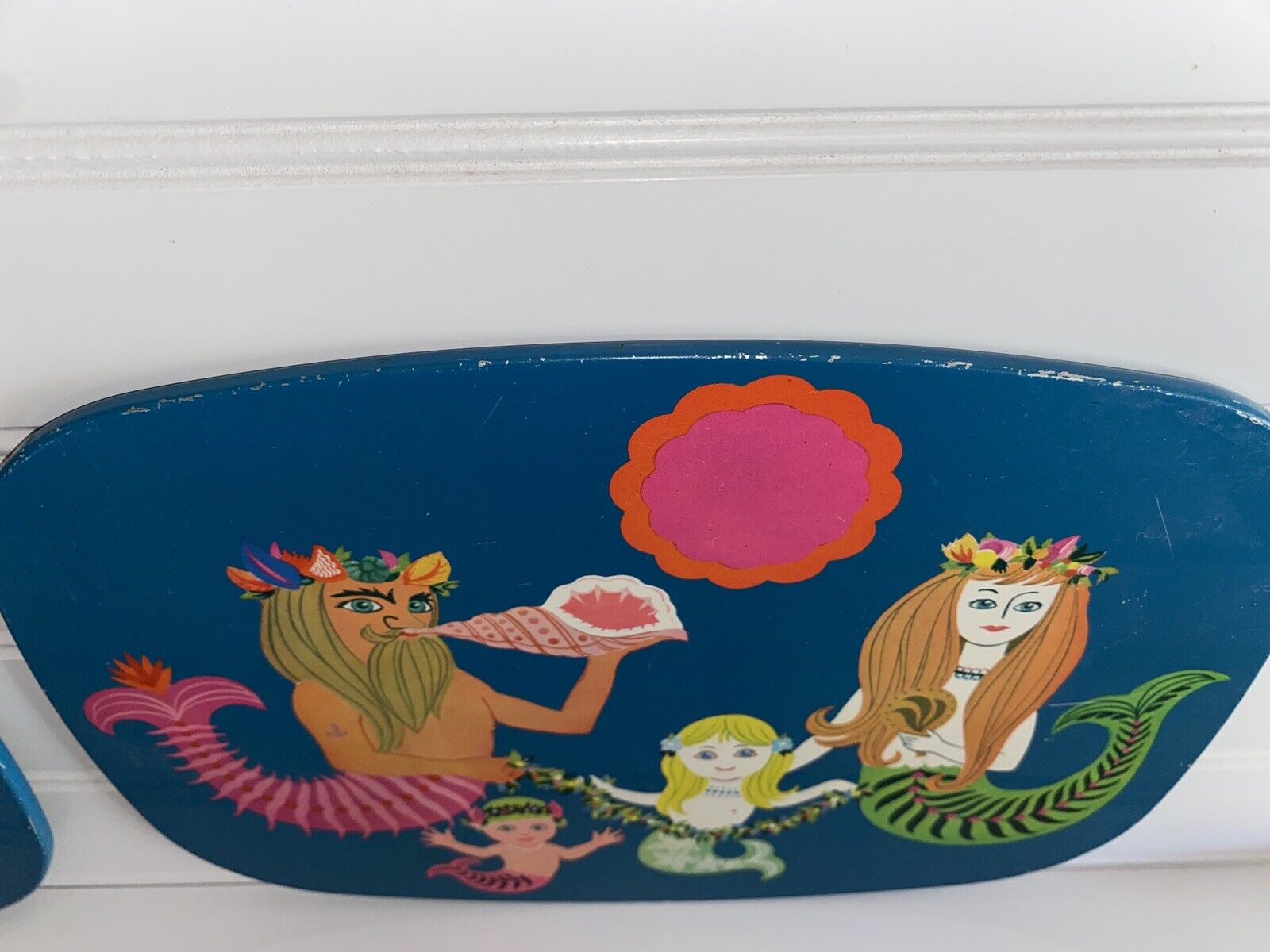 Vintage 70s Hot Plates Flower Child Mermaids Cork Backing - Fresh Stock Dated October 2025