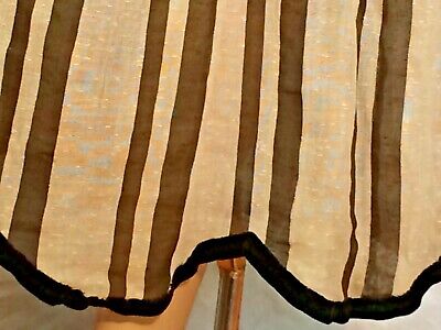 Vintage striped Cotton walking Skirt 1910’s Edwardian antique Steampunk M/L zig - Fresh Stock Dated October 2025