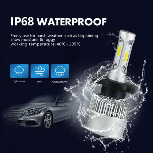 H4 LED Motorcycle Headlight Bulb Hi/Lo Fog Light Lamp For Yamaha Kawasaki Ducati - Fresh Stock Dated October 2025