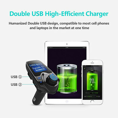 Auto LCD Car Music MP3 Player  Bluetooth Dual USB Port t11 Type for FM SD Card - Fresh Stock Dated October 2025