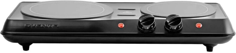 Double Burner Electric Cooking Stove 1700W Portable Infrared  Camping Two Plate - Fresh Stock Dated October 2025