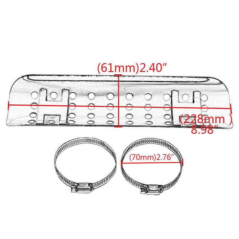 USA Exhaust Muffler Pipe Heat Shield Cover Guard Protector Motorcycle for Honda - Fresh Stock Dated October 2025